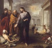 Bartolome Esteban Murillo Christ Healing the Paralytic at the Pool of Bethesda Germany oil painting artist